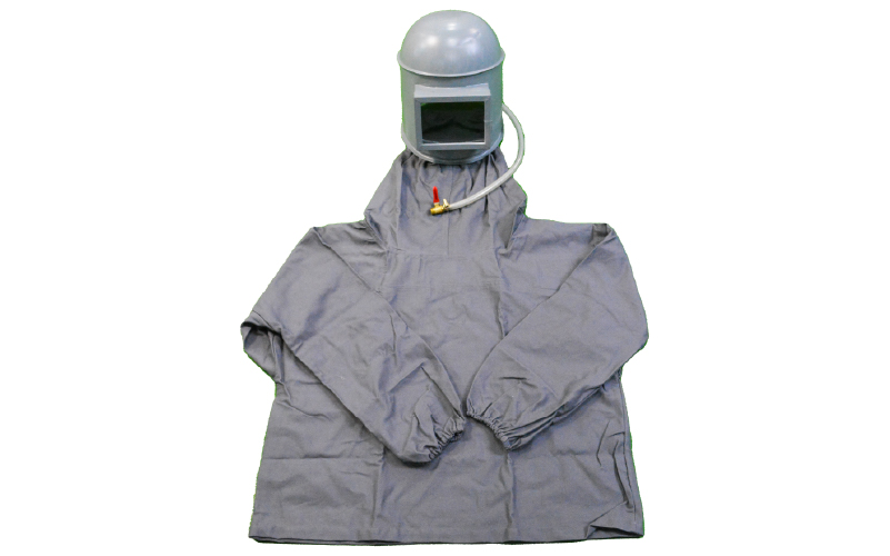 SIN-BLAST blasting helmet and protective blouse set