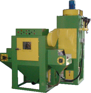 Dry Suction Blast with Rubber Conveyor by SIN-BLAST
