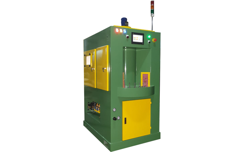 Green and yellow SIN-BLAST indexing automatic turntable machine